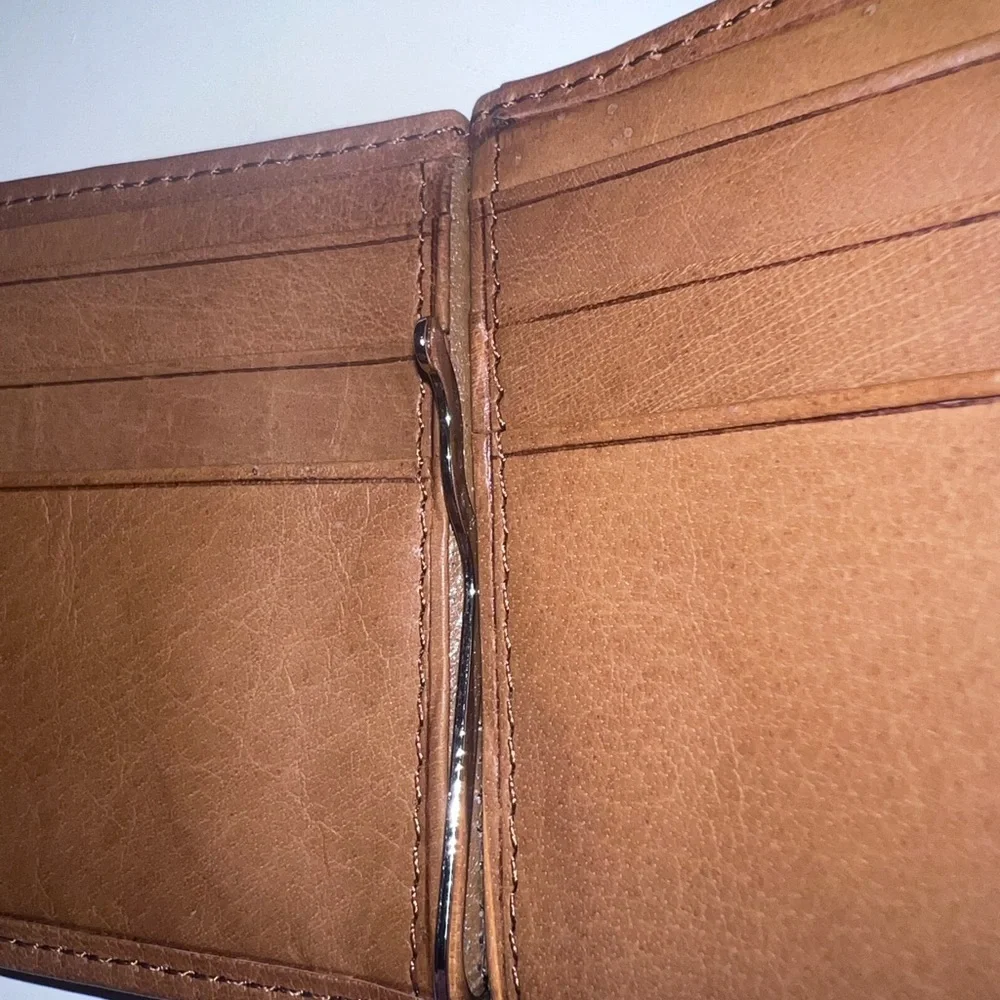 Pelle Studio Dark Brown Leather Wallet & Money Clip